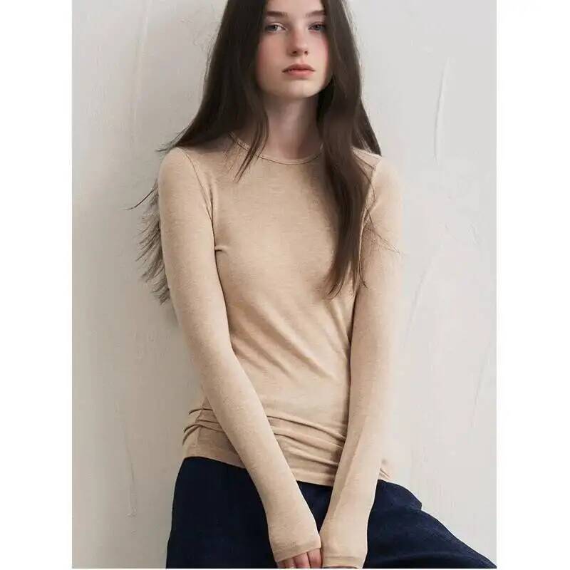 Winter Clothing For Women - بلوزة نسائية من مزيج الكشمير بأكمام