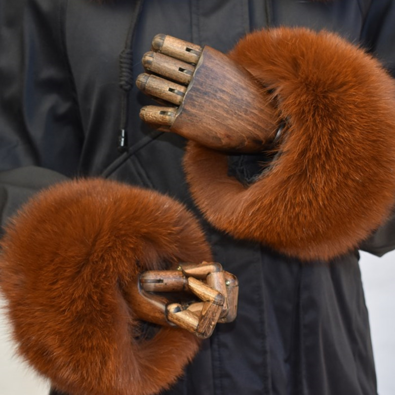 الثعلب الفراء الأصفاد للنساء ك - مراجعة Winter Clothing Pk وسعره