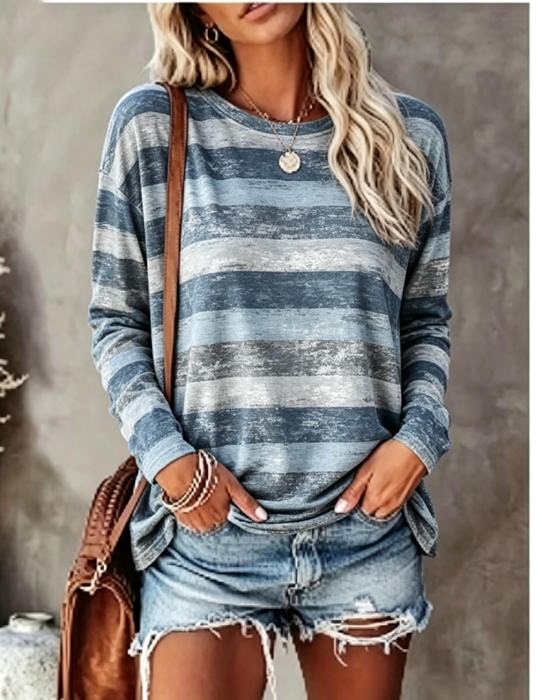 تيشيرت نسائي بأكمام طويلة، بتص - مراجعة Winter Clothing For Women وسعره