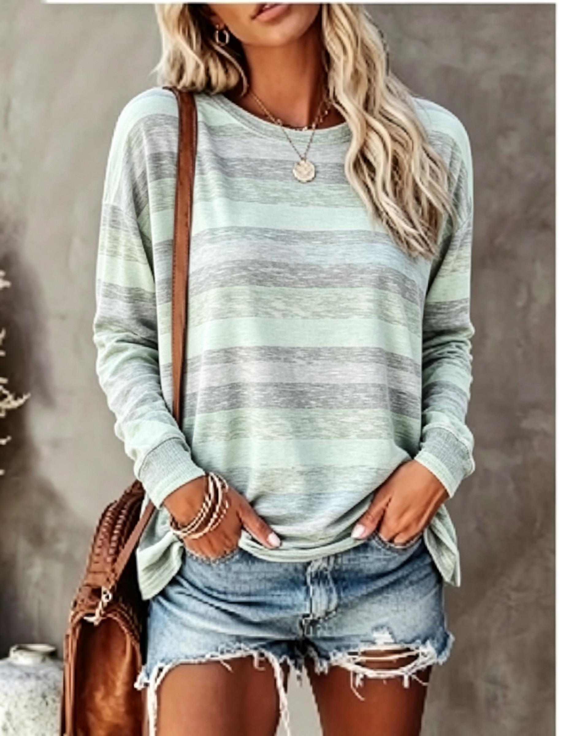 تيشيرت نسائي بأكمام طويلة، بتص - مراجعة Winter Clothing For Women وسعره
