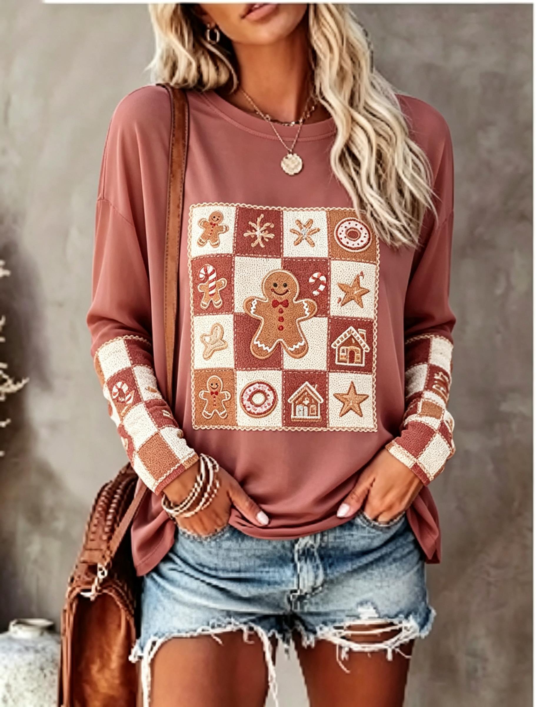 تيشيرت نسائي بأكمام طويلة، بتص - مراجعة Winter Clothing For Women وسعره